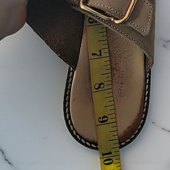 COACH & FOUR ( 9 ) ORTA SANDAL In Taupe Made in Italy Sandal - Picture 11 of 12